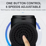 Masajeador Muscular de Percusión Inalámbrico Profesional 6 Velocidades 3900RPM | Pistola de Masaje Recargable con 4 Cabezales para Recuperación Deportiva y Alivio del Dolor